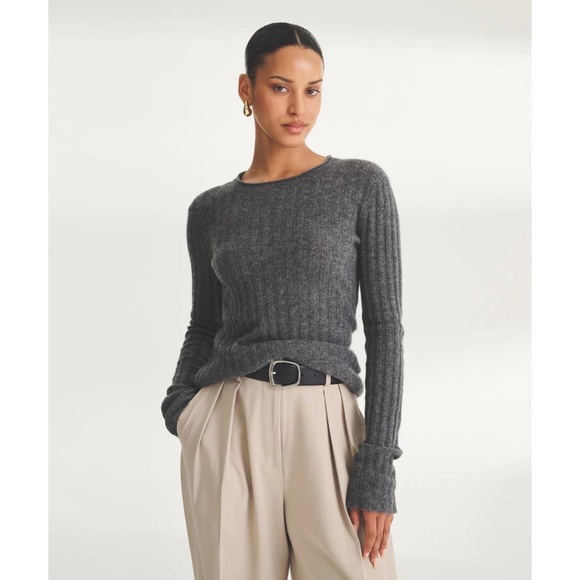 NAADAM Lightweight Ribbed Cashmere Sweater - Picture 6 of 6
